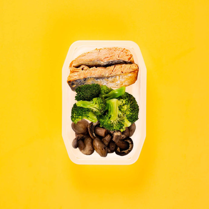 100g Miso Salmon 100g Broccoli 100g Mushrooms