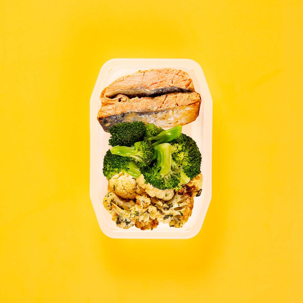 100g Miso Salmon 100g Broccoli 100g Parmesan Cauliflower