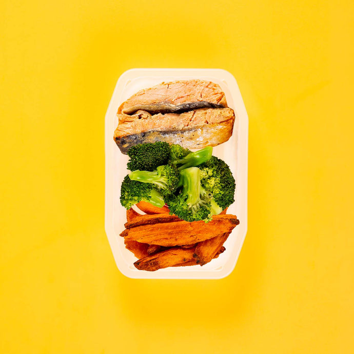 100g Miso Salmon 100g Broccoli 100g Sweet Potato Wedges
