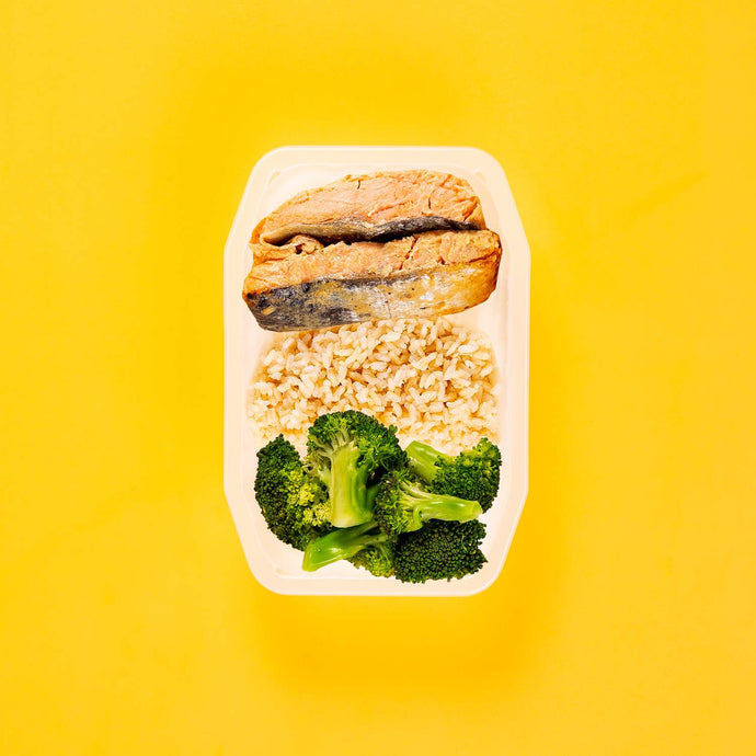 100g Miso Salmon 100g Brown Rice 100g Broccoli