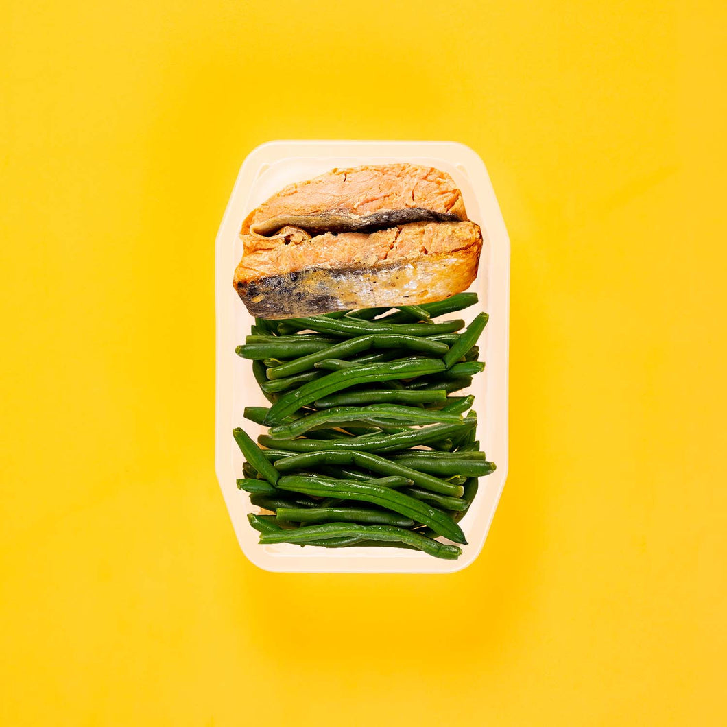 200g Miso Salmon 50g Green Beans 100g Green Beans