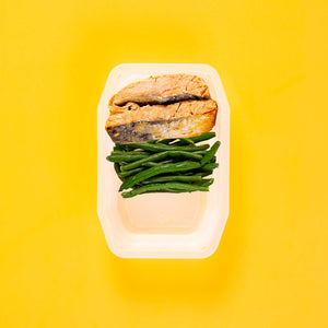 200g Miso Salmon 150g Green Beans 100g No Side