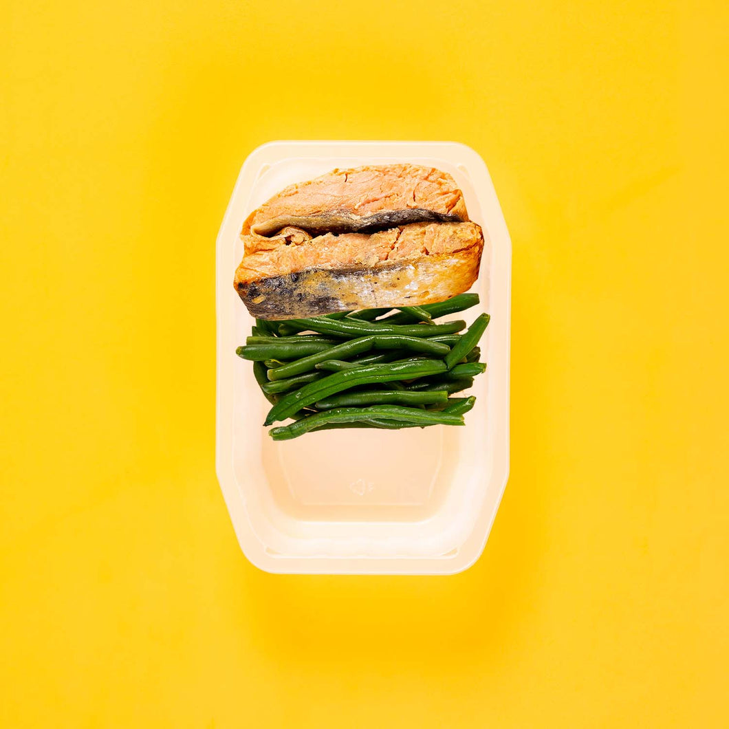 200g Miso Salmon 150g Green Beans 100g No Side