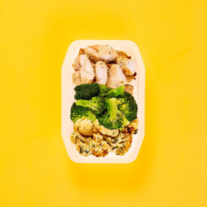 100g Quinoa Chicken Tenders 100g Broccoli 100g Parmesan Cauliflower
