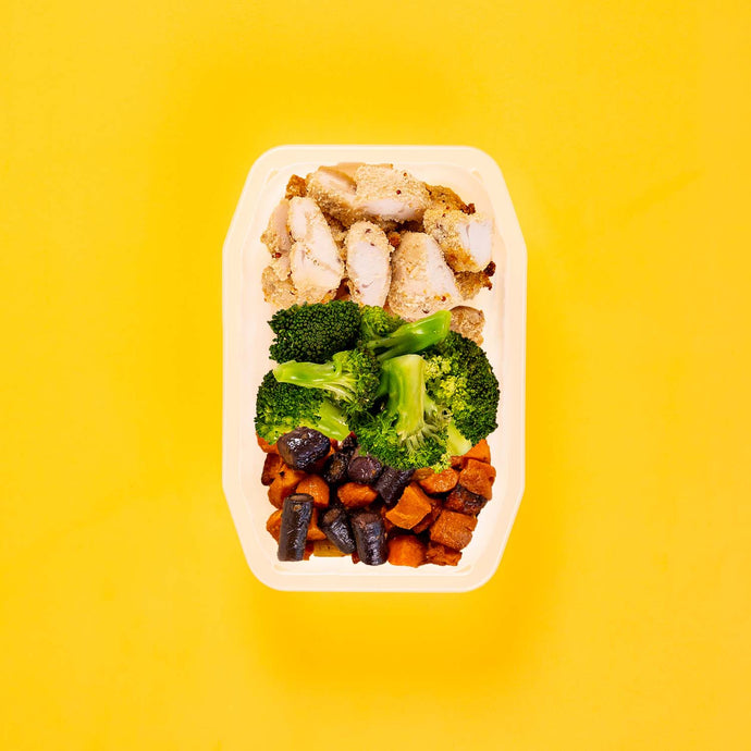 100g Quinoa Chicken Tenders 100g Broccoli 100g Tri Baked Carrots