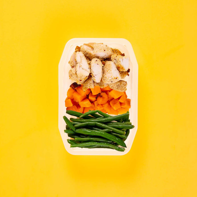 100g Quinoa Chicken Tenders 100g Coconut Pumpkin 100g Green Beans