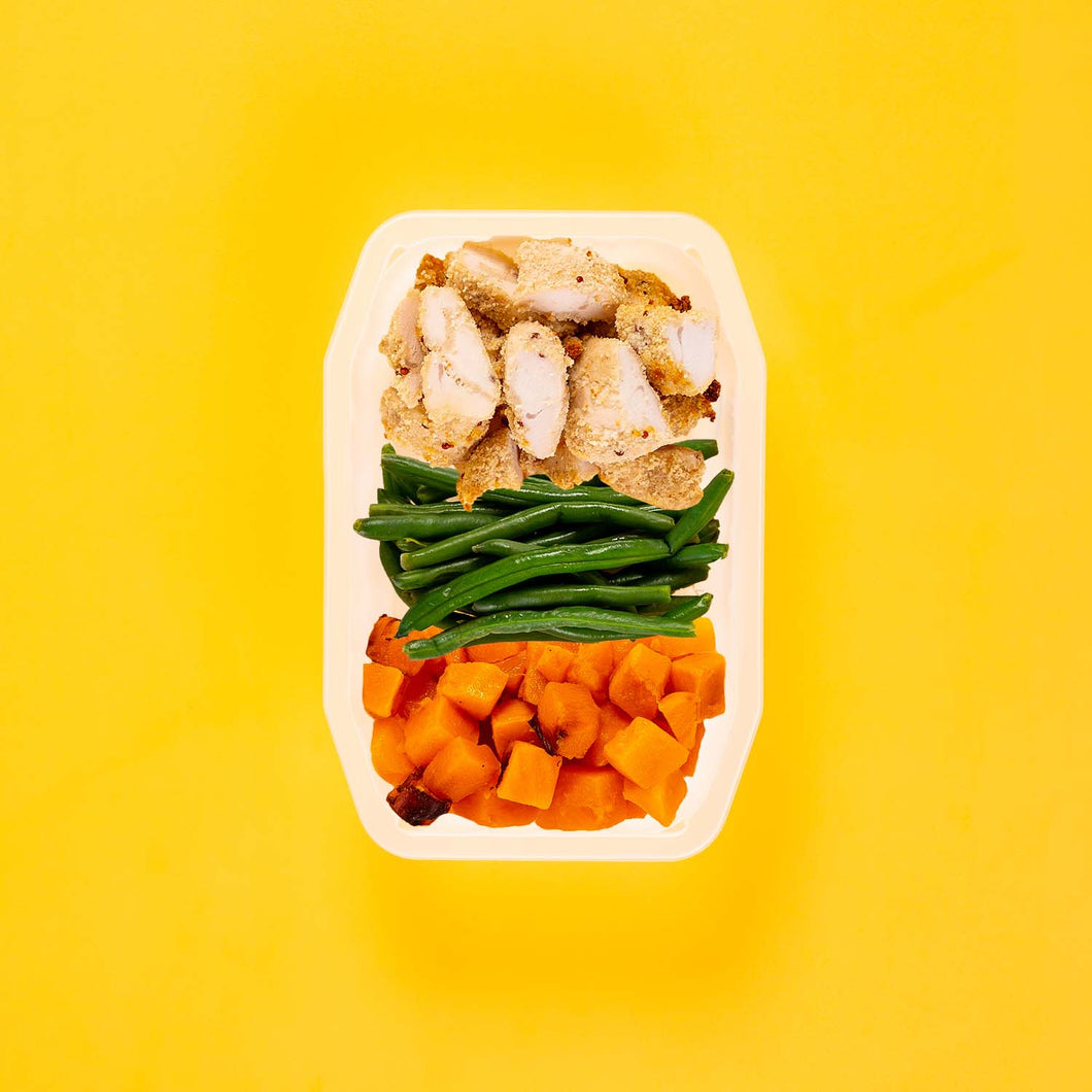 100g Quinoa Chicken Tenders 100g Green Beans 100g Coconut Pumpkin