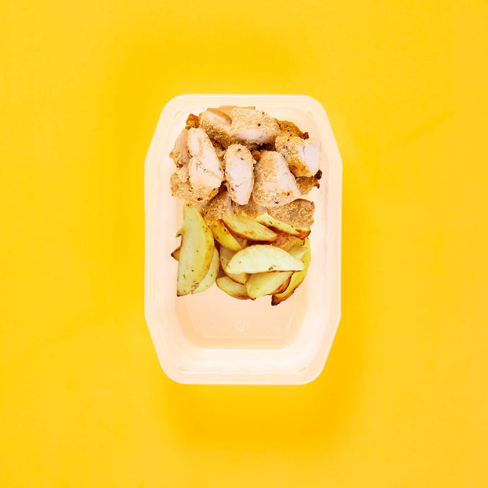 100g Quinoa Chicken Tenders 100g Roast Chat Potato 100g No Side