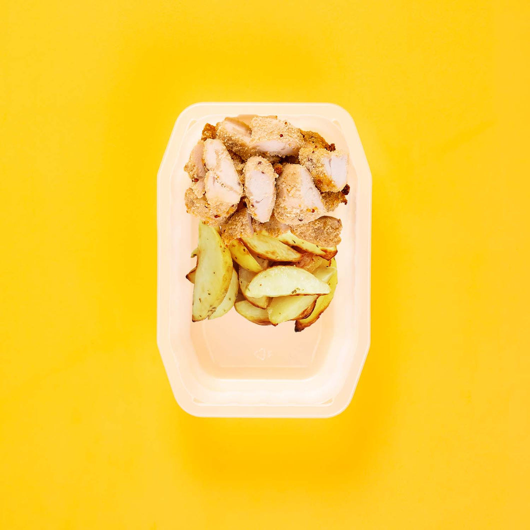 100g Quinoa Chicken Tenders 100g Roast Chat Potato 100g No Side