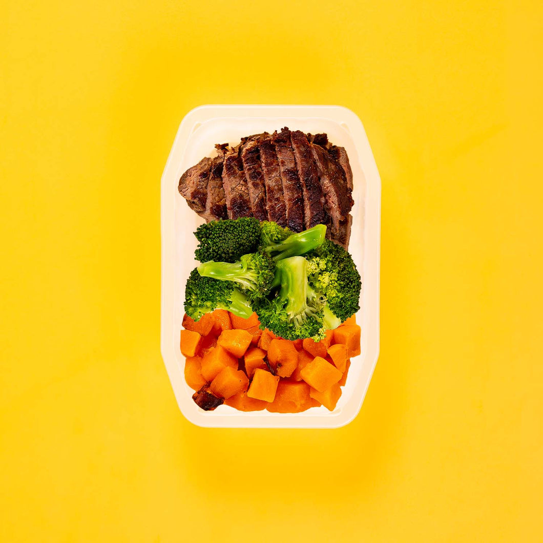 100g Rump Steak 100g Broccoli 100g Coconut Pumpkin